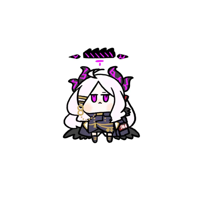 そもそもだいぶ省略したんだけど顔の横のパーツは忘れちゃダメでしょってなり加筆リボンも塗り忘れてた 