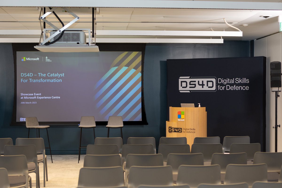 Today, Defence Leaders have come together to talk about the Digital Skills for Defence Programme #DS4D. 

The event is in partnership with Microsoft and aims to get our leaders to think about the changes needed to transform our training culture #DS4D