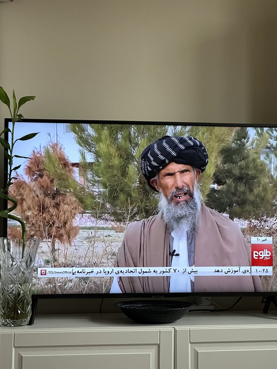 Orzala's tweet photo. @TOLOnews is doing a good job reflecting people’s widespread call on removing ban on #girlsEducation & women’s job. These two, a white-beard & a young man graduates of oratory (speech skills) course in #Paktya are also calling for allowing girls to study & women to work 🙌🏼🇦🇫 https://t.co/PsLlFb4TUQ