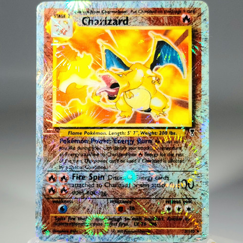 Zodyrus's tweet image. Ok imma try this #tradeup challenge again. On the right is my Mint condition Glaceon vmax rainbow from ES. On the right is my goal. RH LC Charizard. Est. Value on Glaceon is $20. Looking to trade for something a bit higher in value. Any offers? @BUYSELLTRADETCG @FTC_MARKET