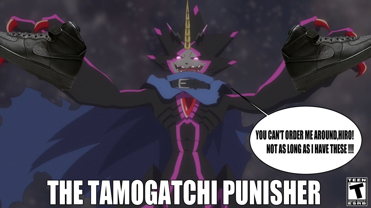 KyleMccarthy12's tweet photo. Was in Digimon drawpile with friends yesterday and our entire conversation devolved into talking how much of a menace GulusGammamon is, so I made this XD🥳🥳 #デジモン #デジモンサヴァイブ #FanArt #ゴーストゲーム #TBT #SCSA 
Original: taikodama https://t.co/8rFigsZS6S