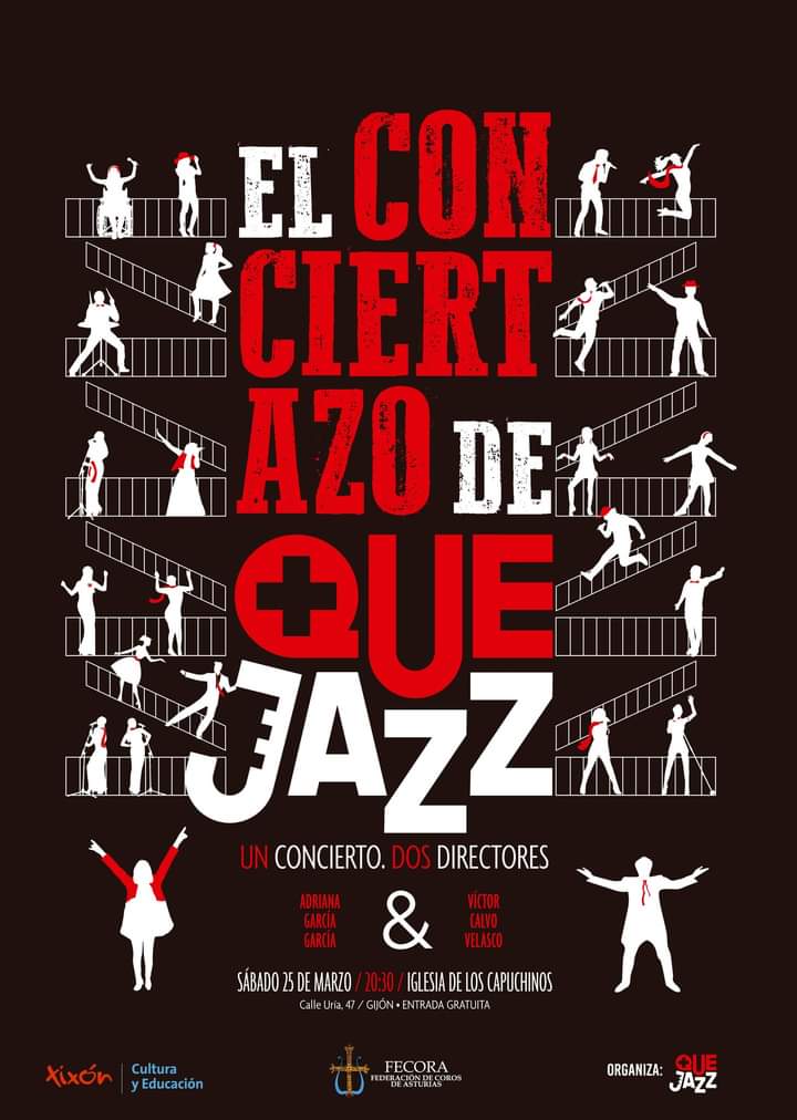 MasqueJazz's tweet photo. El sábado 25 daremos un concierto muy especial. Tras 10 años, nuestra directora Adriana García nos dirá adiós (aunque siempre estará cerca) y pasará el testigo a nuestro nuevo director, Víctor Calvo. Os invitamos a asistir y disfrutar del variado repertorio. Gracias https://t.co/uPLcPeY8io