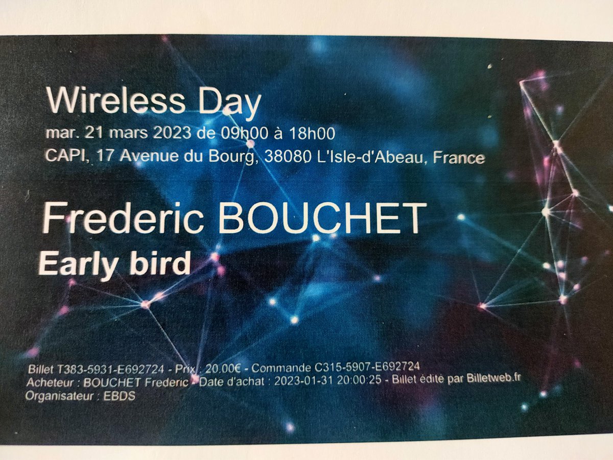 F4EED's tweet photo. Prêt pour demain ...#wirelessday on va papoter #iot .... https://t.co/CSQ5kxUI3c