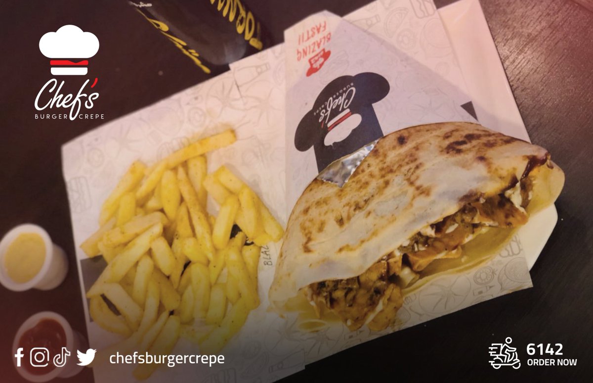 اضربو الهم بالطقة يا شباب 😋👌🏽

افضل وجبات الكريب و افضل وجبات البيرقر عندنا تنسيك اي حاجة 😉👍🏽

شارع عبدالله الطيب مقابل لذيذ ✨
منتظرنكم❤️✨
المنيو : qrco.de/ChefBurger