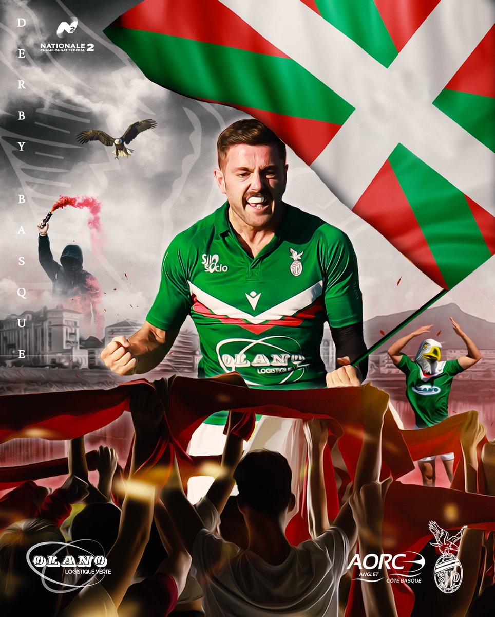 𝐃𝐄𝐑𝐁𝐘 𝐁𝐀𝐒𝐐𝐔𝐄: 𝐓𝐎𝐔𝐒 𝐀̀ 𝐀𝐍𝐆𝐋𝐄𝐓!

Nos Olympiens auront besoin de vous ce week-end pour le derby basque: le match ne sera pas diffusé, le peuple Luziens est attendu en nombre au Stade St Jean !

📅 DIMANCHE 26 MARS
🆚 AORC
🏟 Stade St Jean
⏱ 15H30

#AORCSJLO 🦅