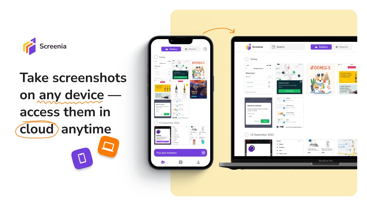Fourdaywork's tweet image. Say ‘hi’ to the world of seamless #screenshotmanagement! With Screenia's cloud storage, you can access to #screenshots you took on different devices anytime, anywhere!

#screenshotapp #cloudstorage #qatools