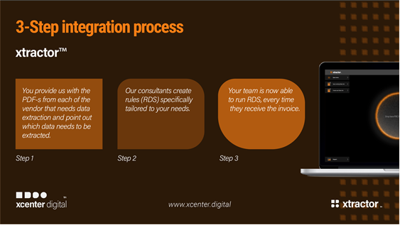 XcenterDigital's tweet photo. Curious on how to #extract your #pdfdata with #100%accuracy?
1. Define your #dataextraction criteria 
2. We will create the Rule Definition Set (RDS)  
3. xtractor™ will process your documents (#invoices, #purchaseorders, #forms, and more). 
#fintech #busines #sap #opentext https://t.co/XY38iQbzr8