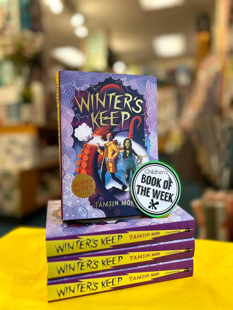 So excited to see that The Shetland Times Bookshop has made Winter's Keep, the third book in the Weather Weaver trilogy, their children's book of the week! 🥳 
#WeatherWeaver #middlegrade #magicalrealism #weatherman #ks2 #shoplocal #indiebookshop