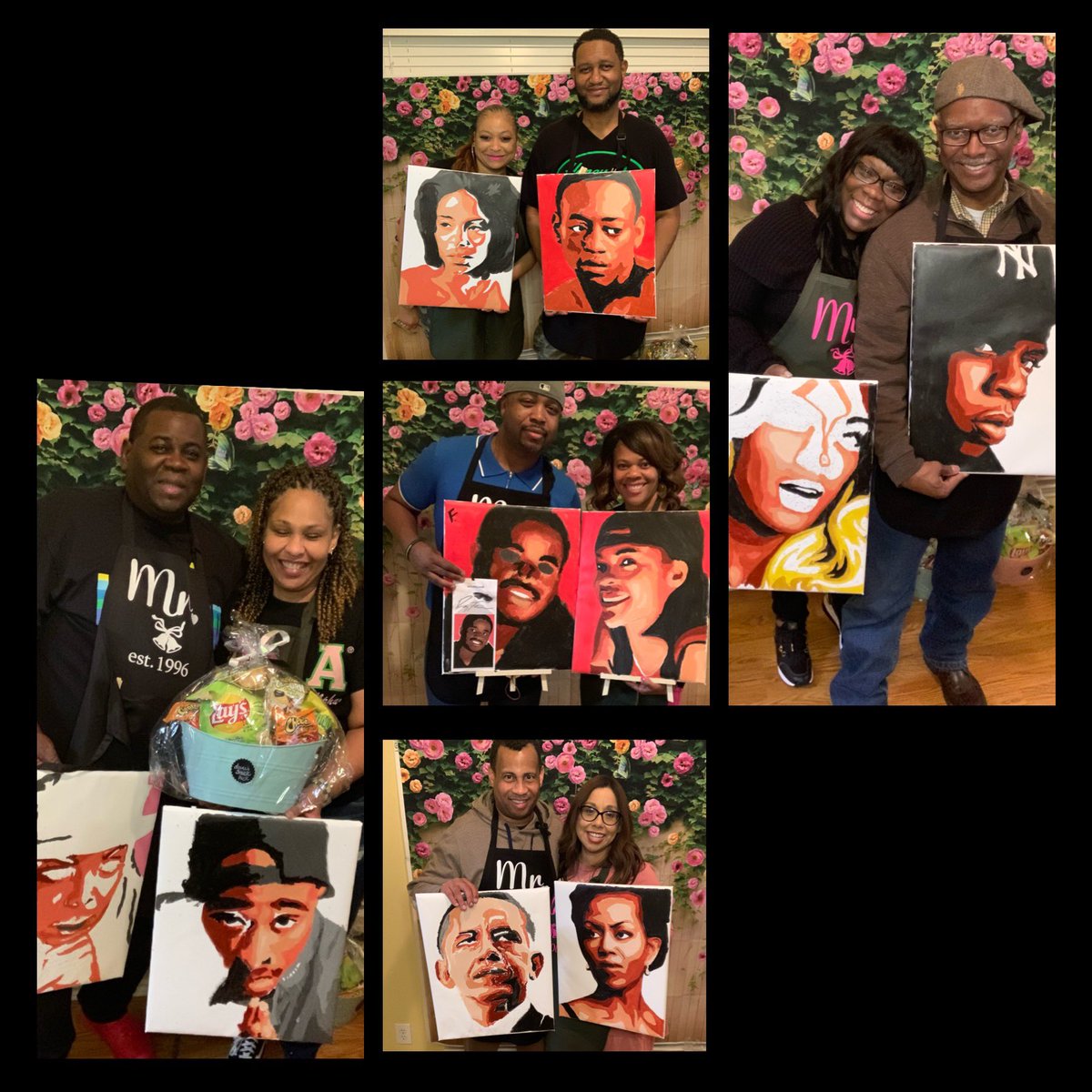 tfw1908's tweet photo. Floyd and I were delighted to host couples date night! 
Love, marriage, &amp; sisterhood 💕💚 https://t.co/p6LEVKBtqP