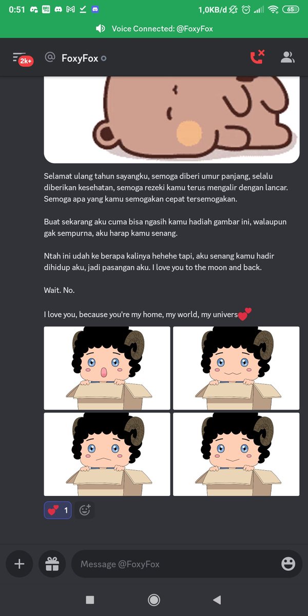 slothpxl's tweet photo. Makasih banyak sayangku @Fo_Foxy6 aamiin semoga doa nya kembali lagi ke kamu
Buat kehadiran kamu aja udah jadi hadiah terbaik dalam hidup aku 💕 https://t.co/QZ8J3zo3JV