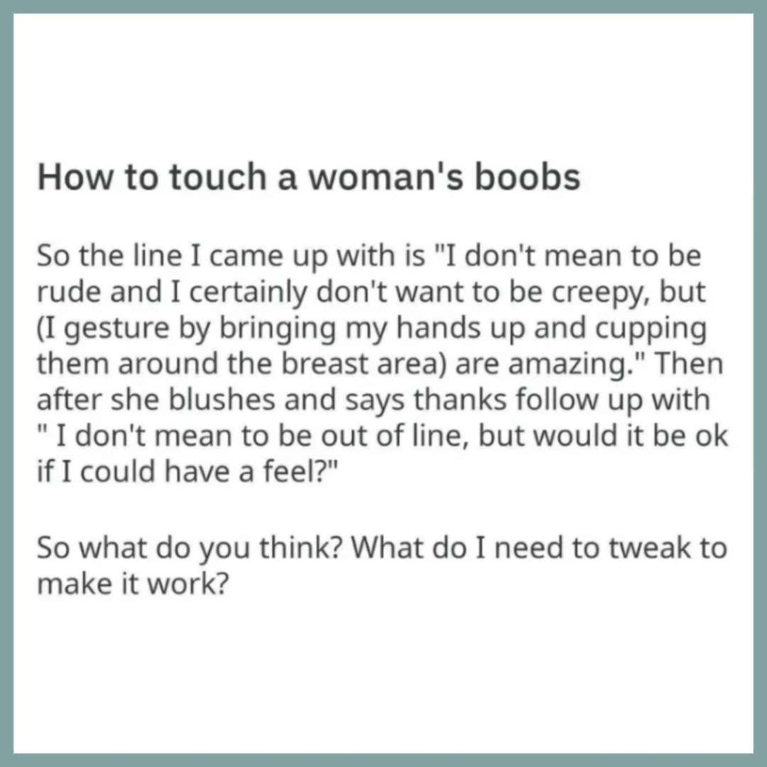 AskAubry 🦝 on X: How to touch boobs? Dear lordt.