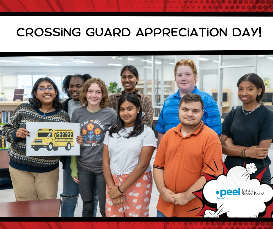 Today is Crossing Guard Appreciation Day. When you see your neighbourhood crossing guard, make sure you give them a big wave hello and thank them for always keeping your community safe!