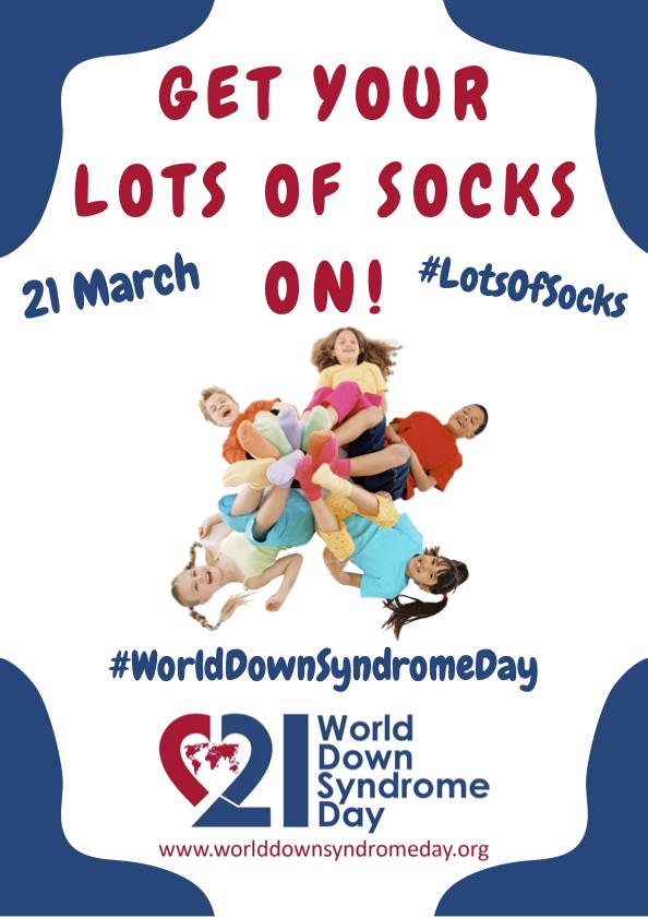 StJamesElstead's tweet photo. Tuesday 21st March is #worlddownsyndromeday and the whole school is invited to wear their most impressive socks - the crazier, the better! The #lotsofsocks campaign aims to raise awareness of Down Syndrome. Why don't you join in too? #stjamesprimaryelstead #primaryeducation https://t.co/1rshEefFZu