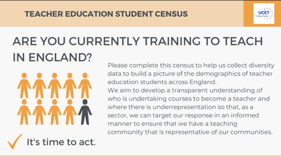 Dr Pinky Jain (@63hope) on Twitter photo Some interesting data is emerging from this ITE census but more responses are required to give a representative picture. If you are training to teach,a ITE provider in Eng please share this link widely to encourage participation: forms.gle/5V2SYqzzSbEBr @UCET_UK <a href="/EducationLBU/">Carnegie Education</a> Some interesting data is emerging from this ITE census but more responses are required to give a representative picture. If you are training to teach,a ITE provider in Eng please share this link widely to encourage participation: forms.gle/5V2SYqzzSbEBr @UCET_UK <a href="/EducationLBU/">Carnegie Education</a>