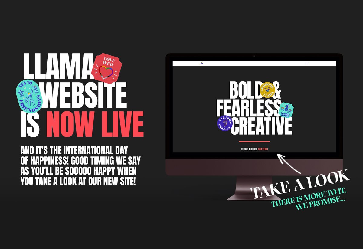 1ollymitchell's tweet photo. 🚨 I am super proud to announce that our Llama website is now LIVE! 🚨

And it's the international day of happiness! Good timing!

Check it out - https://t.co/BKCI1kjpoQ 

#creativeagency #branding #design #website #creative #BeMoreLlama #happiness https://t.co/DgGcLz93iR