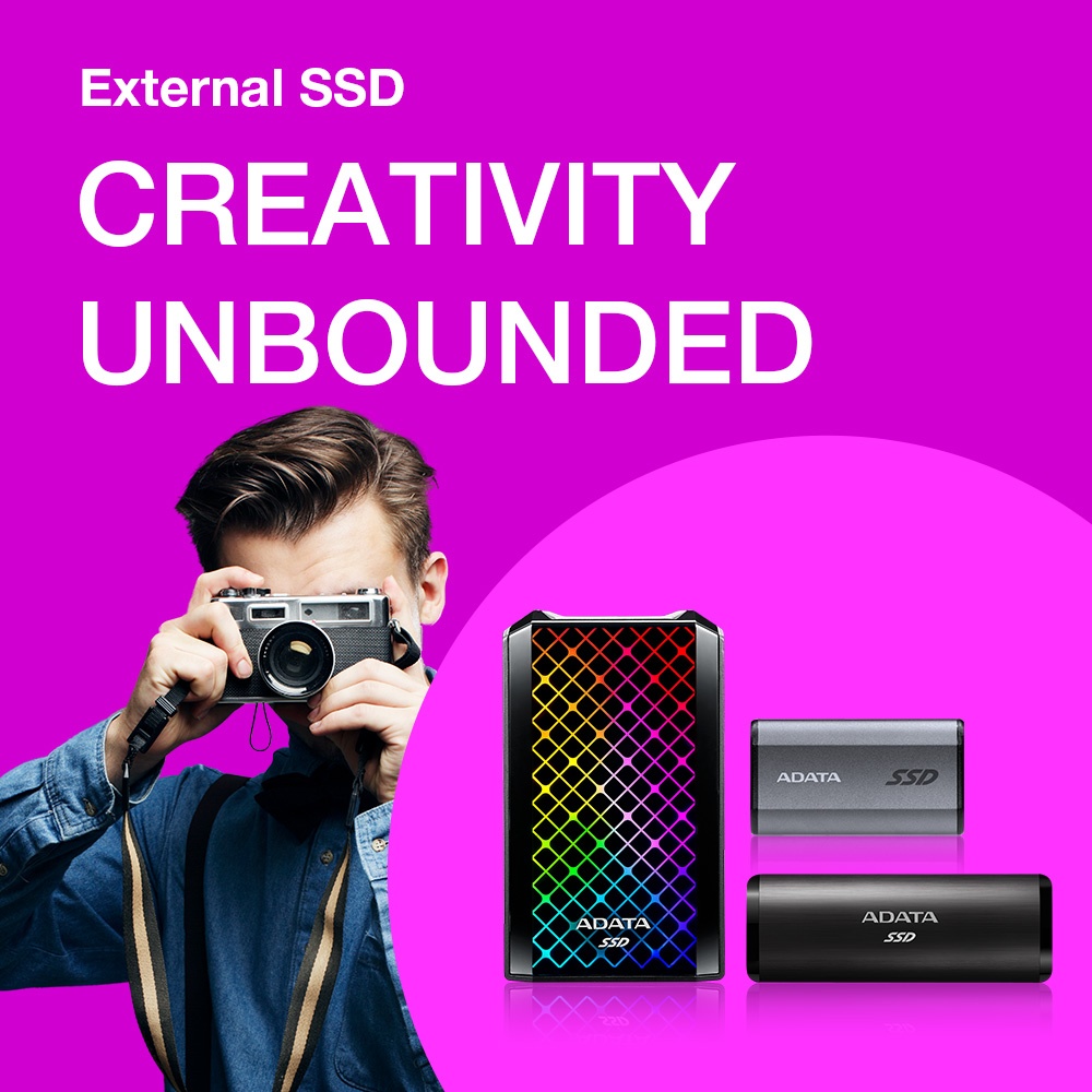 ADATATechnology's tweet photo. Your creativity knows no bounds - so why should your storage? ADATA external SSDs make data transfer a breeze, so you can focus on your creative journey with peace of mind.
Learn more: https://t.co/2q8eZ24otO
#ADATAexternalSSD #SSDdrive #SSDstorage #PortableStorage https://t.co/b1u9XI9Y4s
