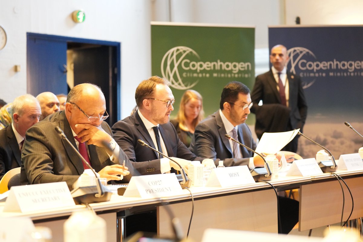 #CopenhagenClimateMinisterial has kicked off! 

Time to lay the path to a successful #COP28 delivering on the Paris agreement targets and the #COP27 conclusions. 

#ClimateAction #dkpol