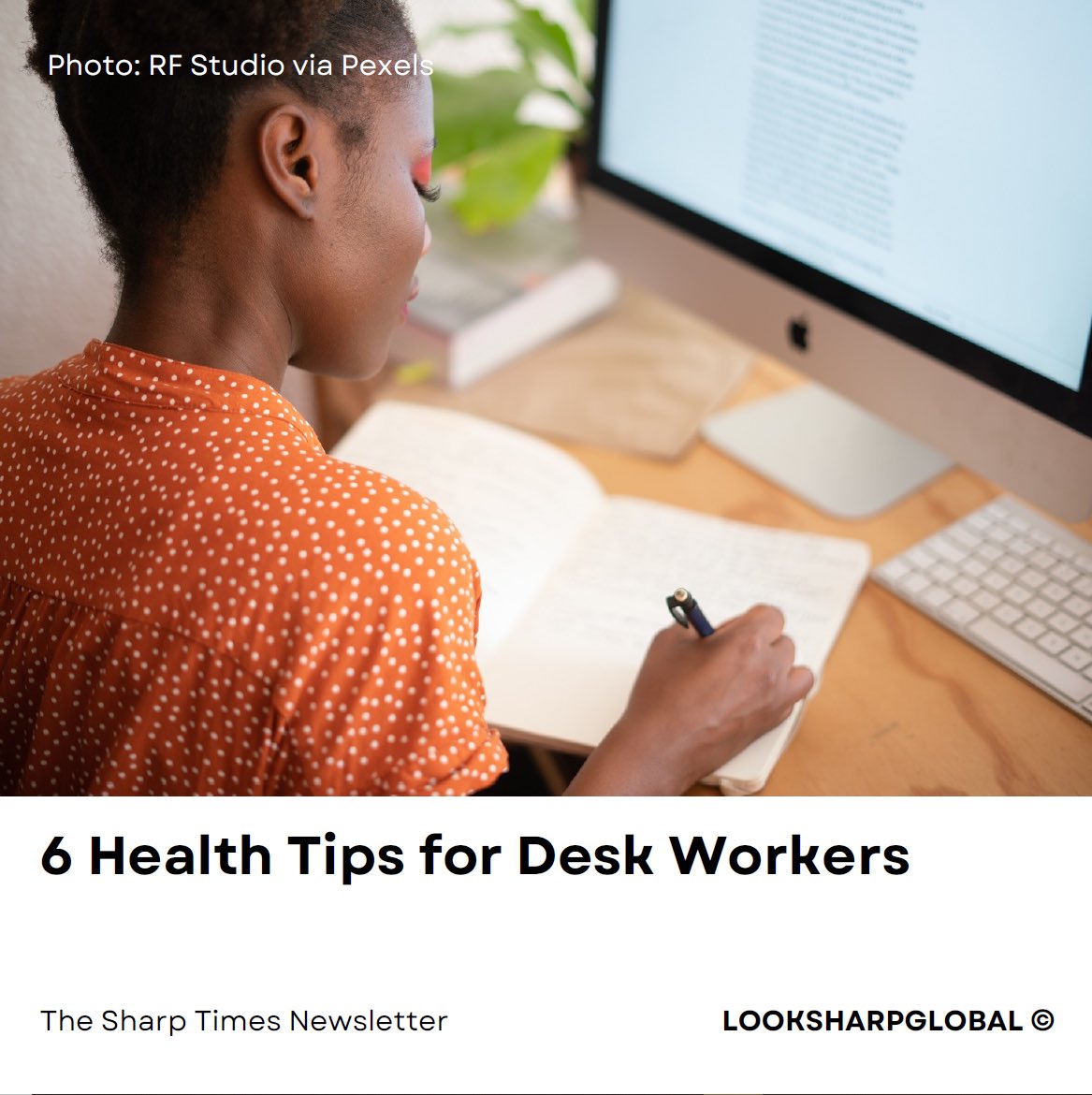 looksharpglobal's tweet photo. “6 HEALTH TIPS FOR DESK WORKERS”
~
The Sharp Times
~
20.03.2023

Read here: https://t.co/uzE7VFjBmh https://t.co/lymE13F1CT