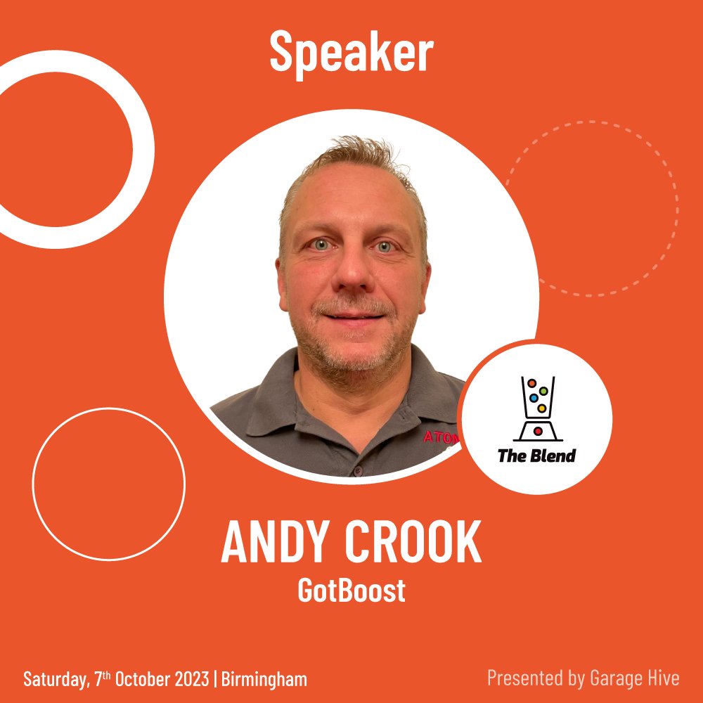 📢 We are excited to announce our first speaker for The Blend 2023 - Andy Crook. Remember, if you purchase your tickets before 15th April, you will be in the chance to win an Apple iPad! 🎁 Get tickets here: theblend.events #TheBlend2023 #Speaker #Conference #Networking