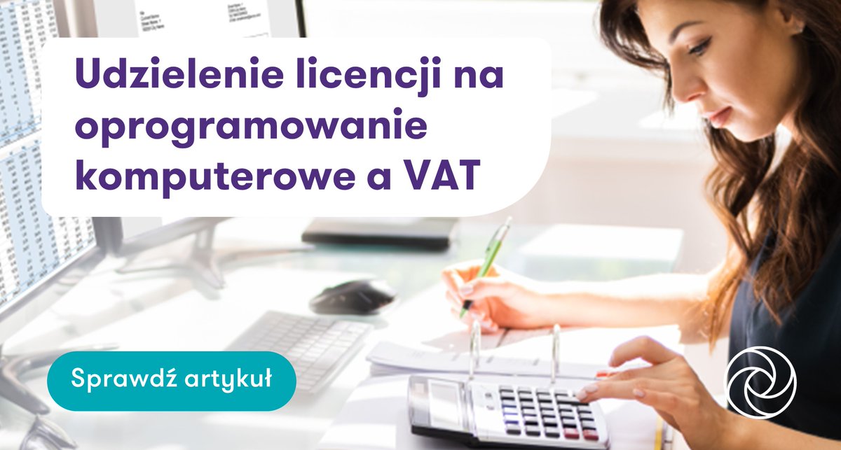 ksiegowosc_blog's tweet image. Czy wiesz jak  wygląda #opodatkowanie #VAT udzielenia licencji na #oprogramowanie komputerowe❓ Szczegóły na stronie👉 bit.ly/40mvTWi  #księgowość #licencja #komputer #podatki