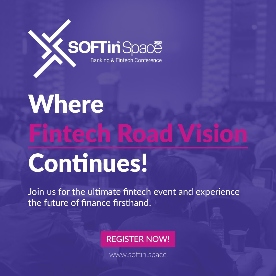 SoftinSpace's tweet photo. Are you ready for the upcoming conference just three months away? Join industry leaders and experts to learn about the latest developments in the Fintech field.  Don't miss out on this opportunity to grow and learn. To register visit https://t.co/zlrpq0sbbt https://t.co/2aFqc9tgwO