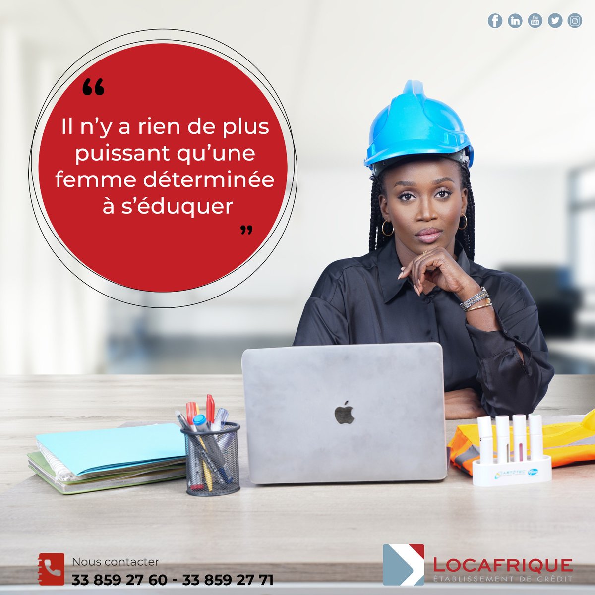 Une femme éduquée, c’est toute une nation éduquée.
Excellente semaine 😊 !

#Locafrique #Financement #PME #Senegal