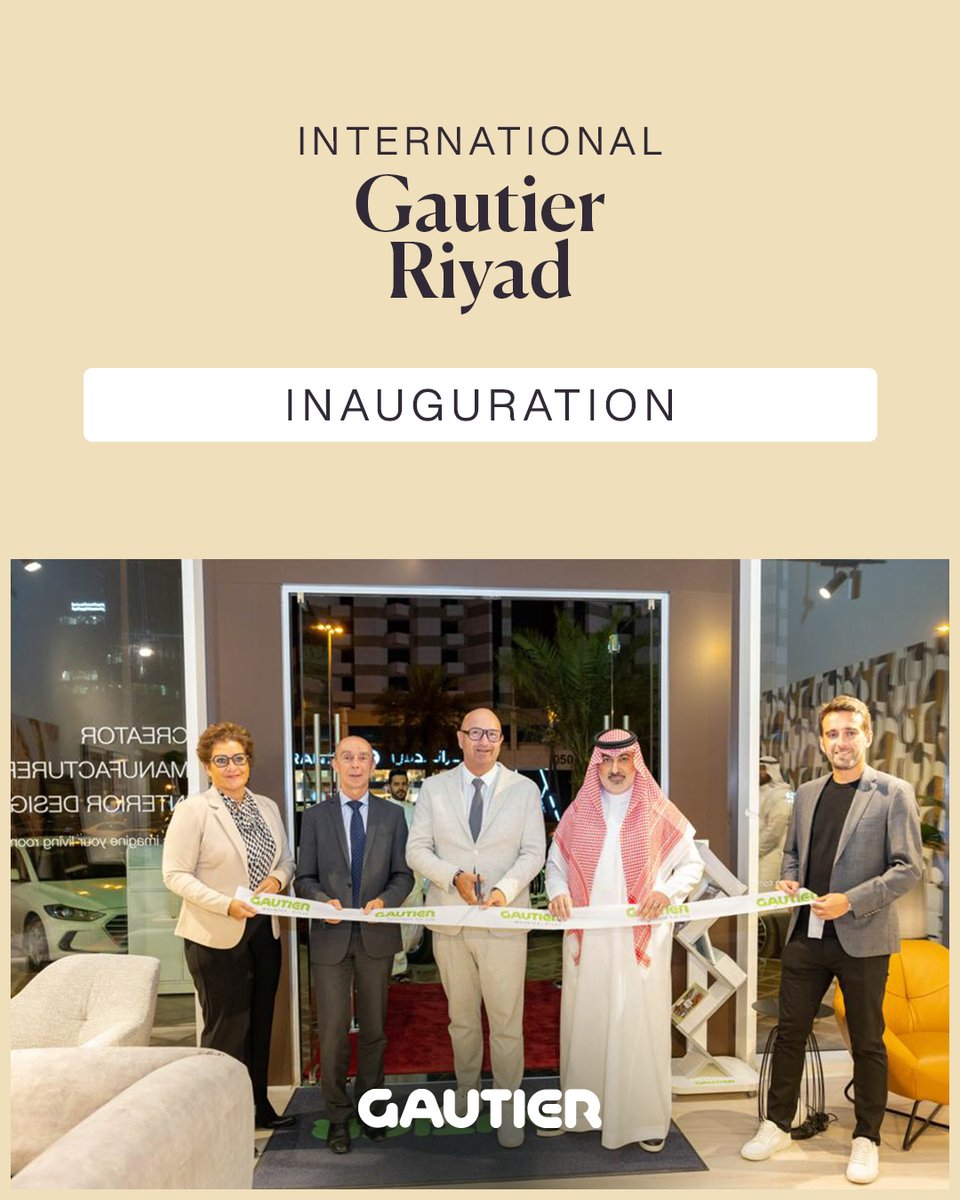 Il y a quelques jours ,nous étions présents à Riyad pour inaugurer notre nouveau magasin. C'est toujours un moment fort pour la #GautierTeam de faire briller notre savoir-faire français à l'international.

#GautierFurniture #Furniture #SaudiArabia #Franchise