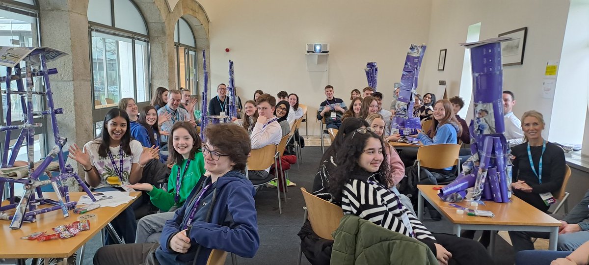 The towers are up & we're off for another fun-filled @BTYSTE Business Bootcamp in @NovaUCD #STEM #BTYSTE