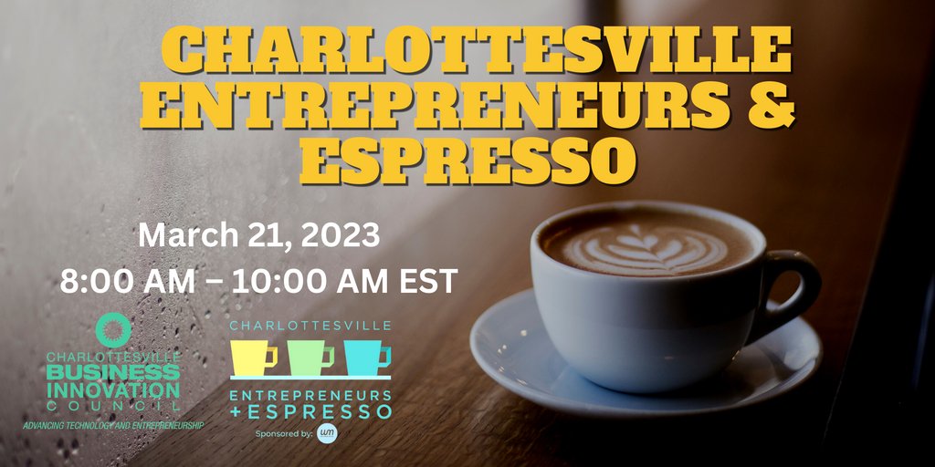 TOMORROW!  A great opportunity to connect with entrepreneurs in the local community! 