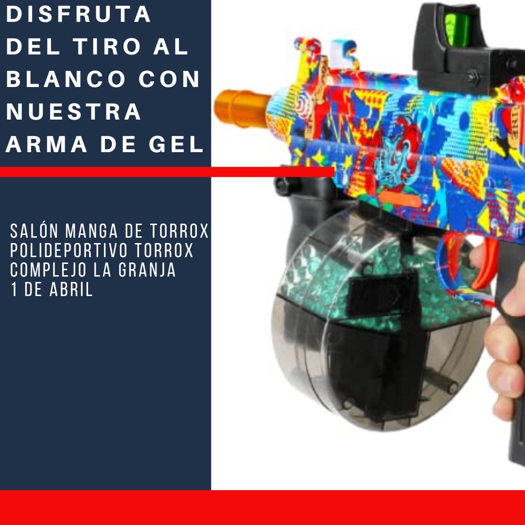Participa en nuestro tiro al blanco con pistolas gel en #torroxgo