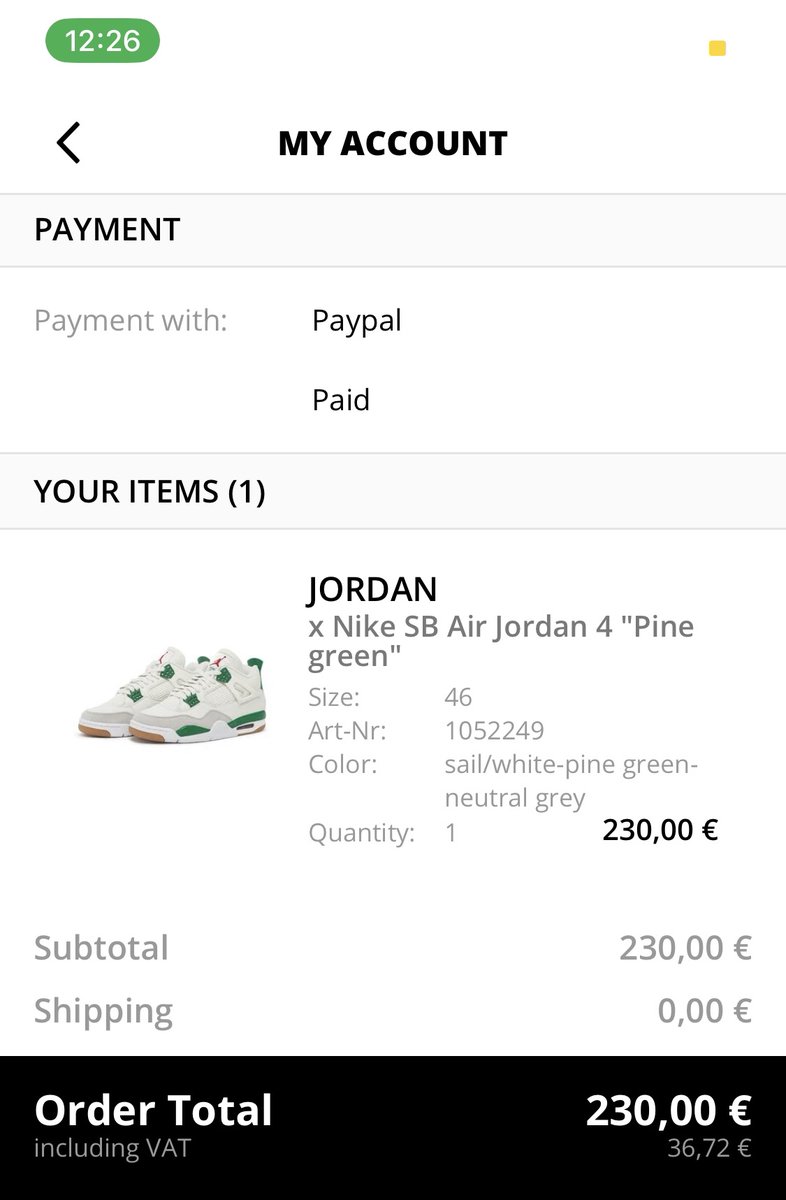 Success by a Member | Cook soles with your mates! #Solemates #solem8s #success #sneakerheads #german #cookgroup