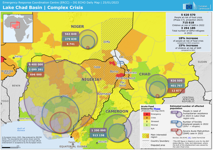 #MapOfTheDay Lake Chad crisis updated to 2023 #LakeChad