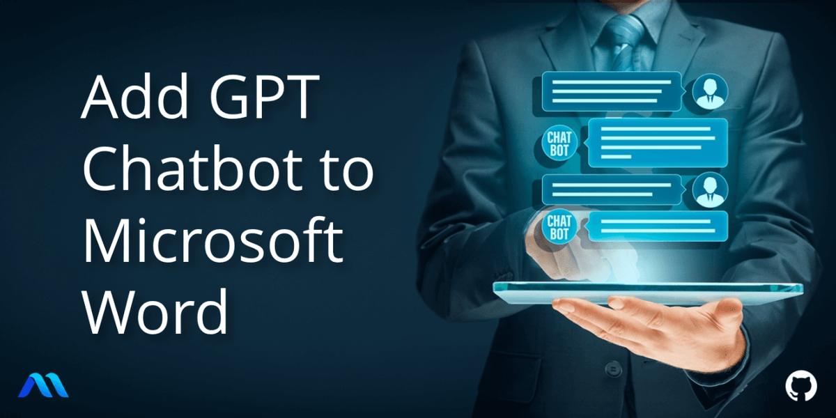 analyticsmotion's tweet photo. Create an intelligent chatbot in Microsoft Word, powered by the latest AI model from ChatGPT. https://t.co/IPNxxY2tFT #chatbot #chatgpt #gpt4 #openai #Microsoft365 via @analyticsmotion https://t.co/kPuV0A62oY