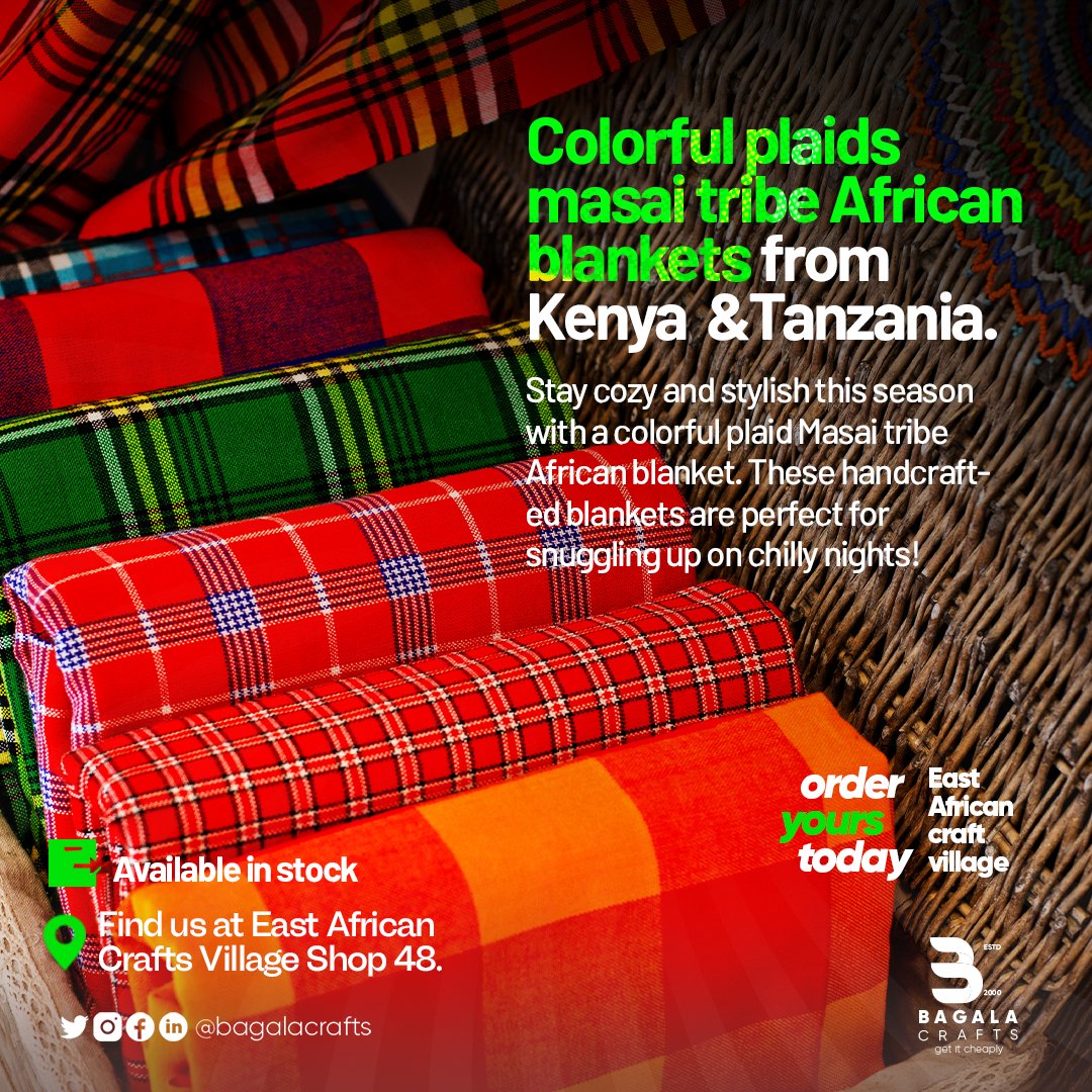 BagalaCrafts's tweet photo. Looking for a unique and meaningful gift? Check out these stunning Masai tribe African blankets from Kenya and Tanzania! Each blanket tells a story of African heritage and craftsmanship. #GiftIdeas #AfricanHeritage #MasaiTribe #Kenya #Tanzania

Got inquiries, +256 780 247449. https://t.co/ZLNtnDJEB8