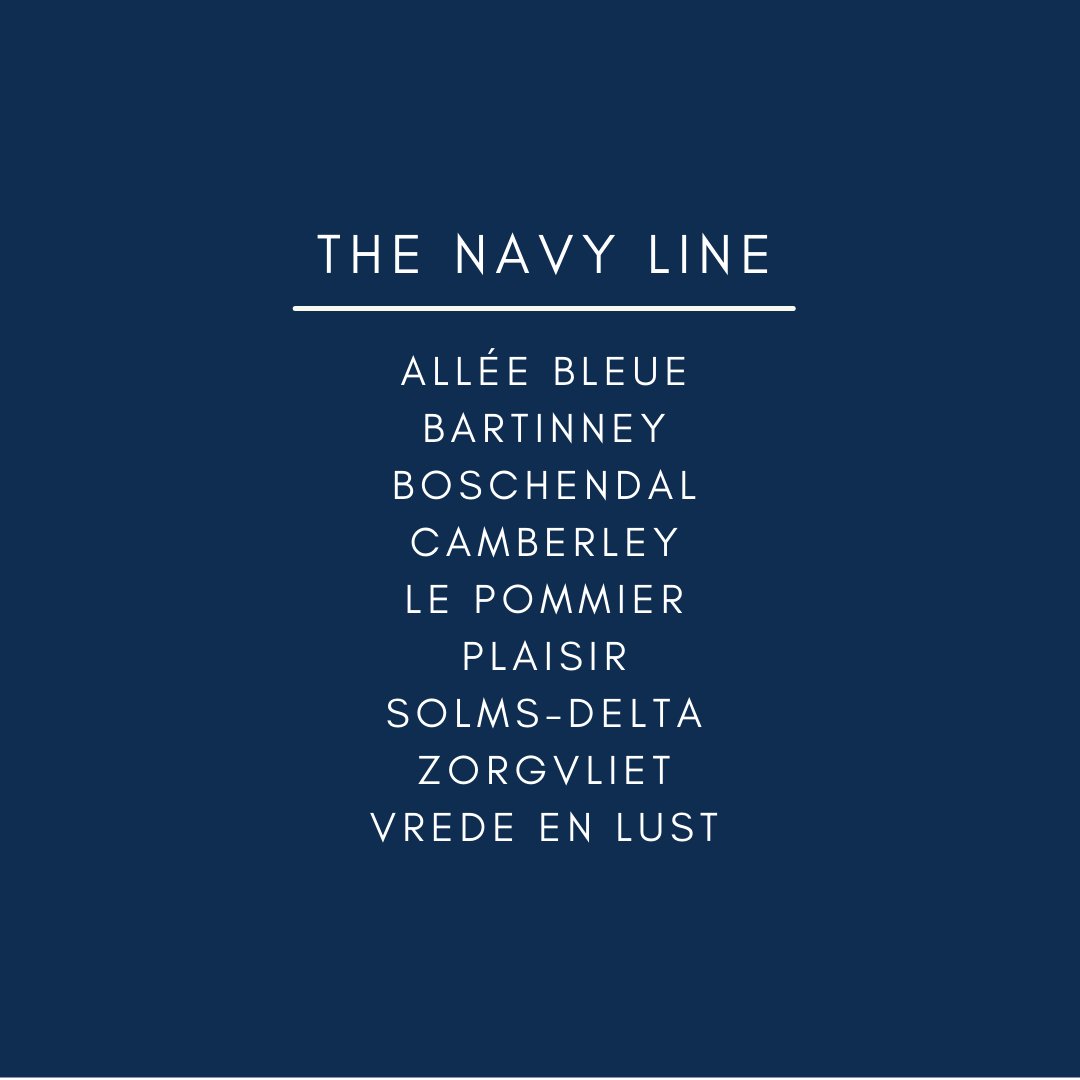 Swipe to see which wine estates you get to visit on the Navy Line! 🚋 

🍷 Allée Bleue
🍷 Bartinney
🍷 Boschendal 
🍷 Camberley 
🍷 Le Pommier
🍷 Plaisir 
🍷 Solms-Delta 
🍷 Zorgvliet
🍷 Vrede en Lust

#WineTram #Franschhoek #WineTramLines #NavyLine #FranschhoekWineTram