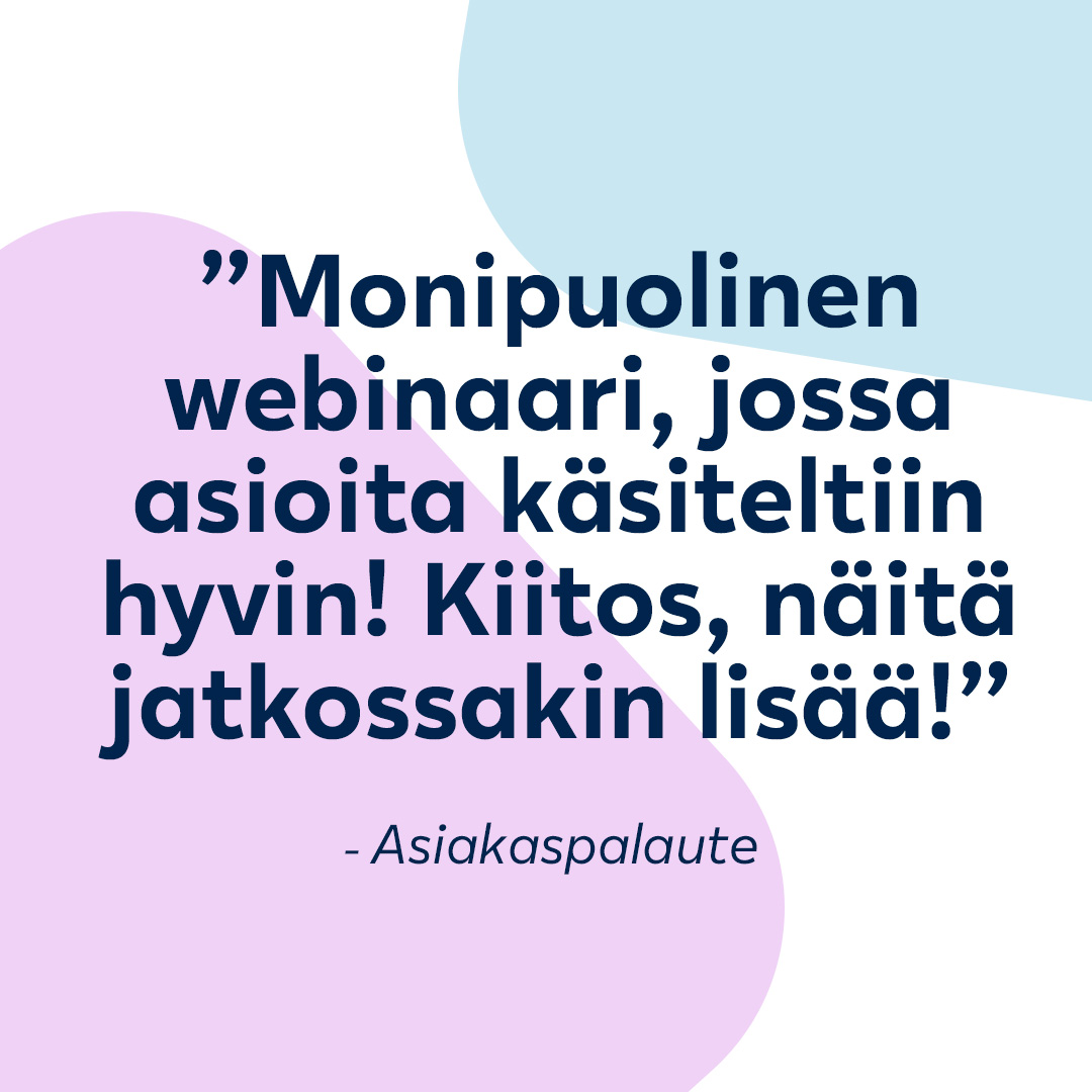 Tämä ihana asiakaspalaute tuli tammikuun webinaarimme jälkeen💙 #webinaari #talous

Vielä ehtii ilmoittautumaan mukaan tämän keskiviikon 22.3. klo 9.00 webinaariin, jonka aiheena on talouden ja sijoitusmarkkinoiden näkymät⬇️ 

lyyti.fi/reg/talouden_s…