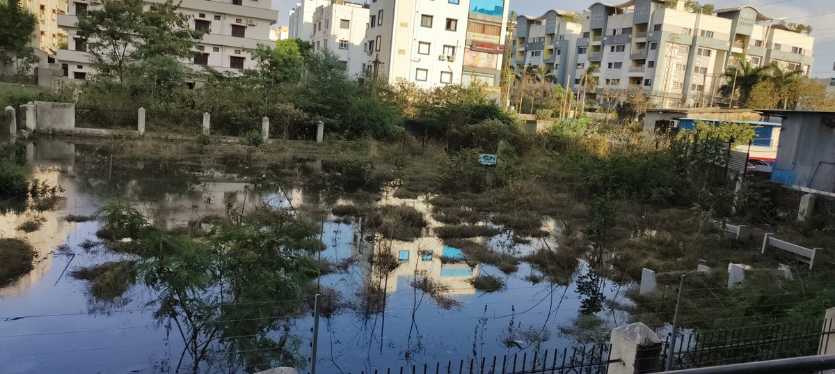 ravireddy929's tweet photo. drainage water from Dubey colony , serilingampally has accumulated next to our apartment due to which clogging of drainage water resulting in unhygienic atmosphere, bad smell , too many mosquitoes . Please note 200 families are impacted. Please help @KTRoffice @CommissionrGHMC https://t.co/VsWqAMaMFY