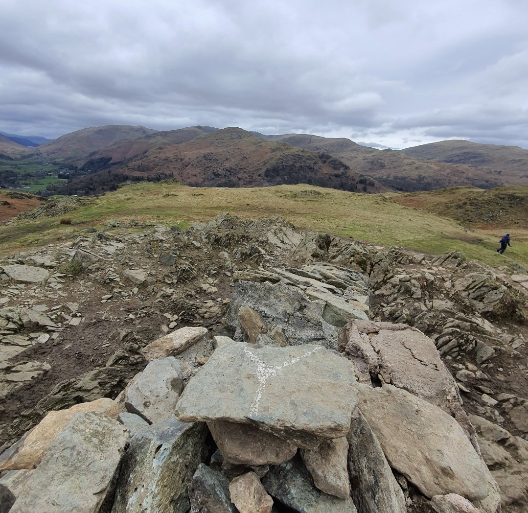 I created a new trig point at Loughrigg fell, after the OG one had collapsed. #DIY #loughrigg #hiking #lakedistrict #nationalpark