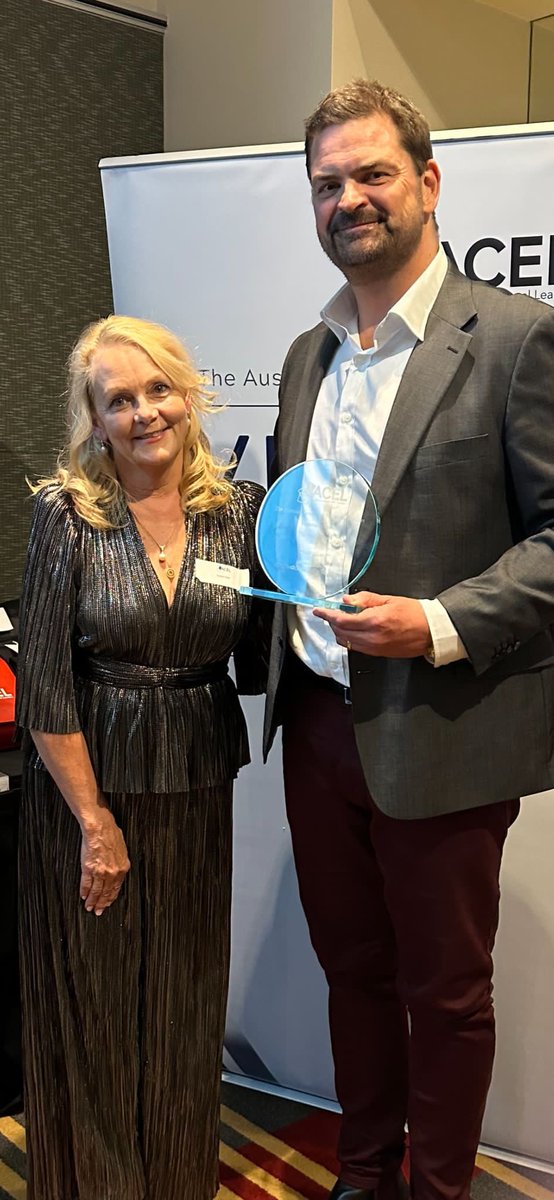 adam_voigt's tweet image. A thrill to have been awarded the @ACELVIC Media Award for 2022 tonight … and in the company of the inspiration that is the Educator Of The Year @traceyezard too! Thanks to all at @acelaustralia who do truly important work &amp;amp; congrats to all awardees.