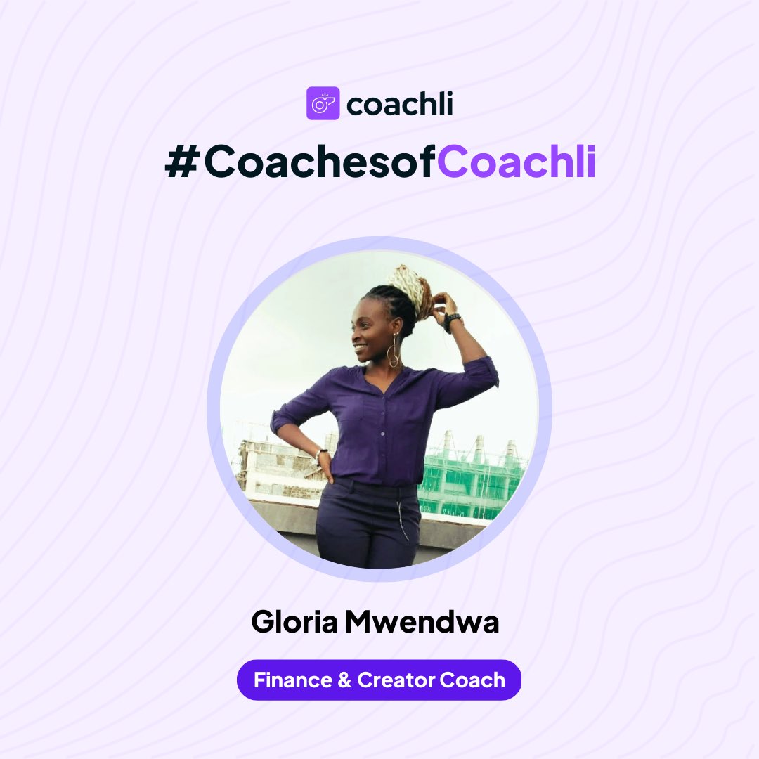useCoachli's tweet photo. This week's #CoachesofCoachli spotlight ✨ is Gloria Mwendwa.
Gloria helps you find your way into creativity and build financial freedom the intelligent way. 💡 https://t.co/JwpuoMcEFS