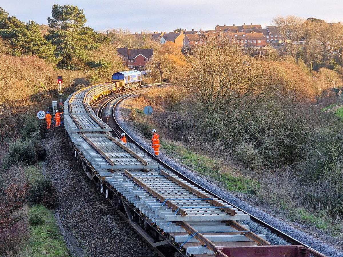 Track renewal of the Down line through West St. Leonard's this weekend, 18- 19th March @NetworkRailSE @Se_Railway