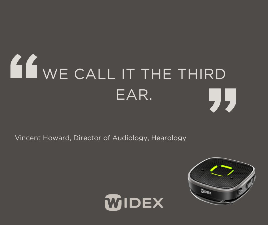 Hear more of the sounds you want to hear, and less of the noise, with Widex Sound Assist™, a new multifunctional streamer which works alongside your Widex Moment hearing aids™. 
ow.ly/T9HN50MUbvY
#SoundLikeNoOther #Widex #WidexSoundAssist