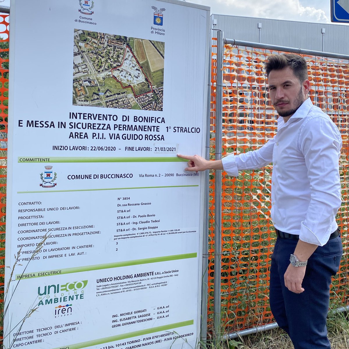 Manuel_Imberti's tweet photo. Domani sono 2 anni che i lavori di bonifica in via Guido Rossa a #Buccinasco sarebbero dovuti terminare, invece non si vede ancora la fine.

Un cantiere che doveva durare solo 8 mesi, invece sono passati quasi 3 anni.

Grazie a chi fa promesse e non le mantiene! https://t.co/JRV3ho6XM6