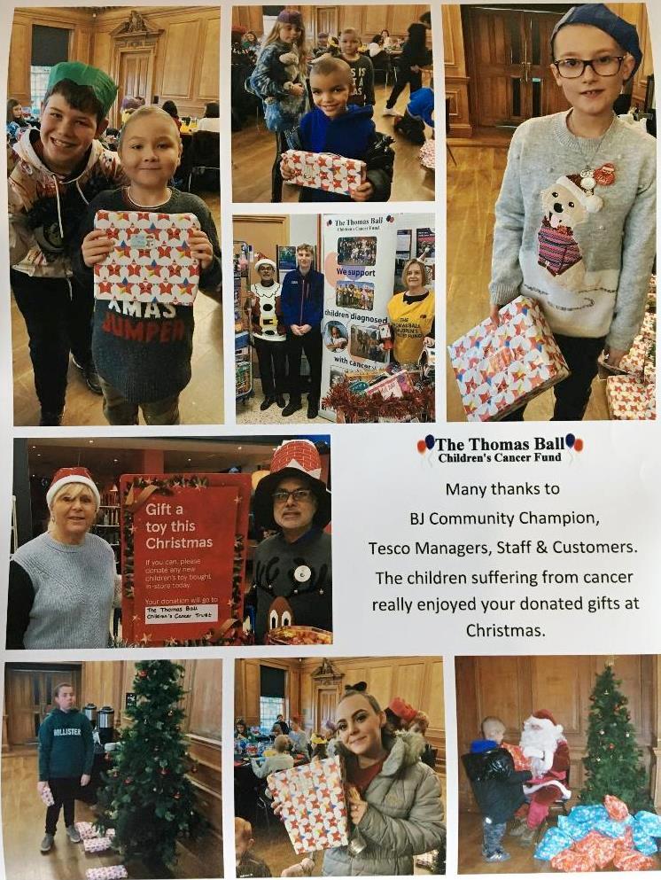 ThomasBallFund's tweet photo. Support received from @Tesco #Amersham & customers organised by BJ #CommunityChampion has been fantastic to benefit young people on treatment for #ChildhoodCancer #tbccf @tesconews Thank you! https://t.co/gcDKoWAH0E