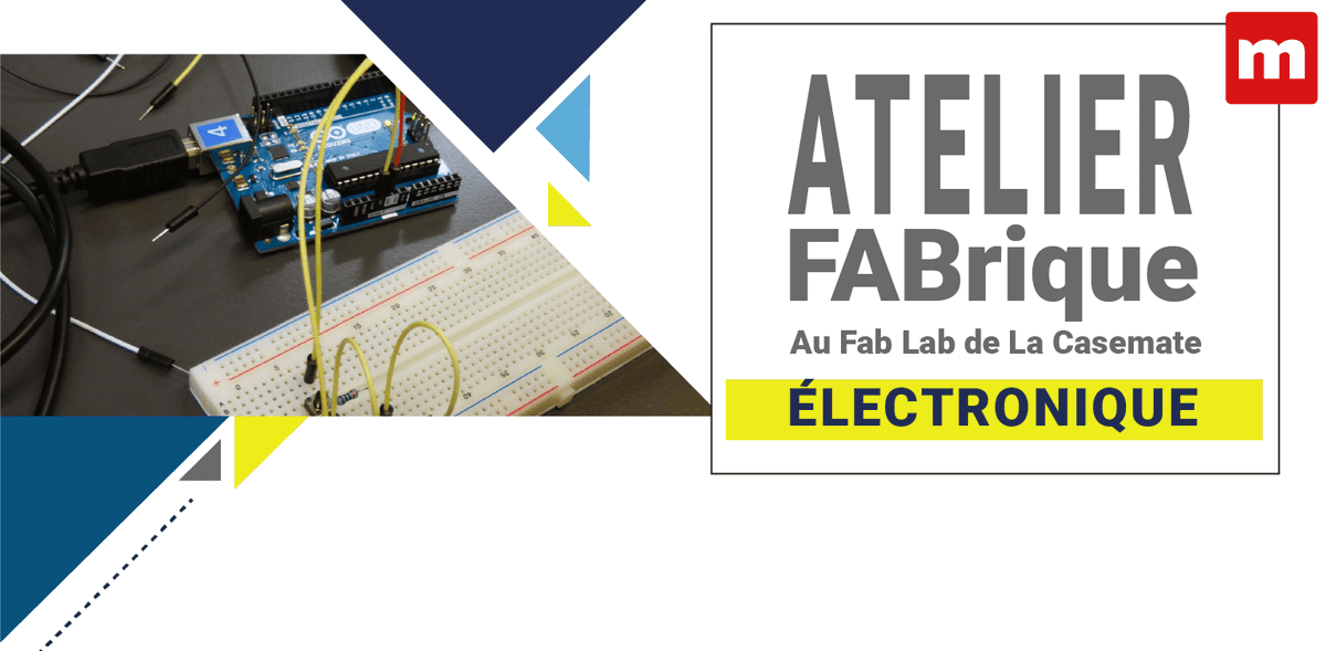 LabOuvGre's tweet image. Atelier électronique et microcontrôleurs, basé sur #Arduino le 30 Mars à 18h à @LaCasemate 
au menu
Câbler un montage simple sur carte Arduino Uno
Programmer votre carte via le logiciel Arduino et réaliser un système qui combine capteurs et actionneurs
lacasemate.fr/programmation/…