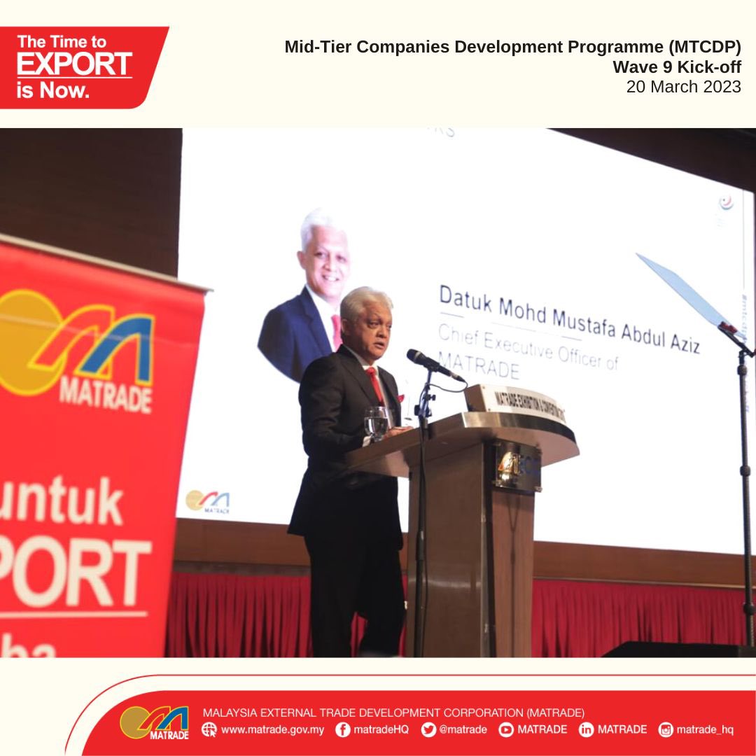 matrade's tweet image. MATRADE continues to groom Mid-Tier Companies (MTCs) in Malaysia to be global champions via a customised development programme to enhance their global competitiveness and expand their foothold in various markets.