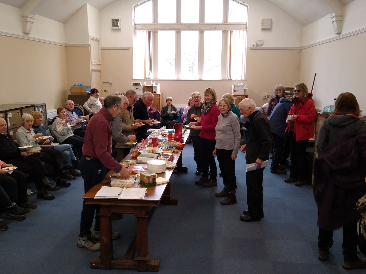 RochdaleLibrary's tweet photo. Milnrow Library Walking Group celebrates its 7th anniversary this month! Over the years, it has grown from 8 to 50 members π€© They meet every Monday at the Library - new members are welcome! Pop along for some gentle exercise, a brew and a chat. #walking #rochdalelibraries https://t.co/c8QlnznFjX