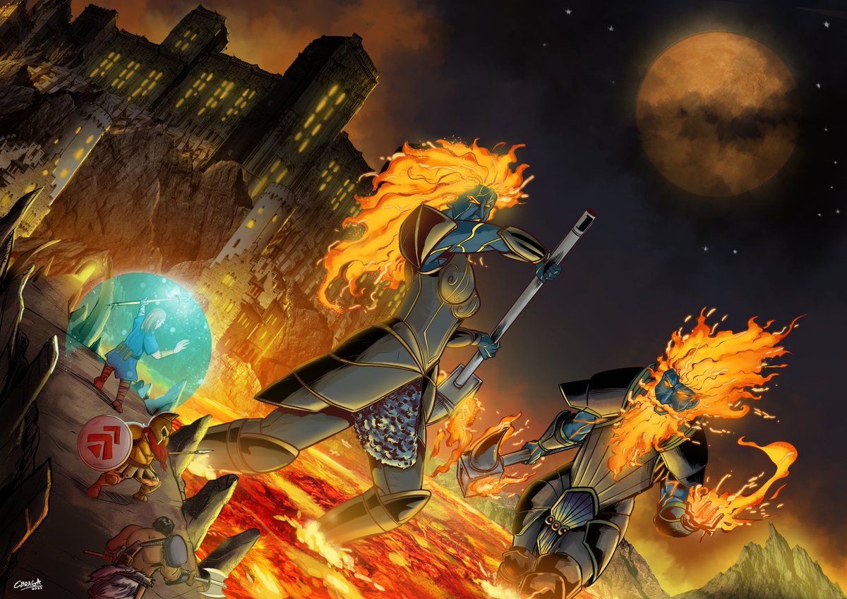 emanuelbraga's tweet photo. The Fire Giants Commission done!
#commission #rpg #dnd #firegiants #giants https://t.co/Au1H7Lo7TD