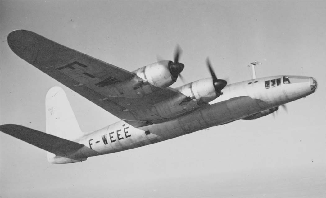 The SNCASE SE-1010 was a 1948 four-engine aircraft originally designed to carry passengers through the stratosphere. The prototype was modified for aerial photography but crashed in 1949. The few that were built were scrapped.