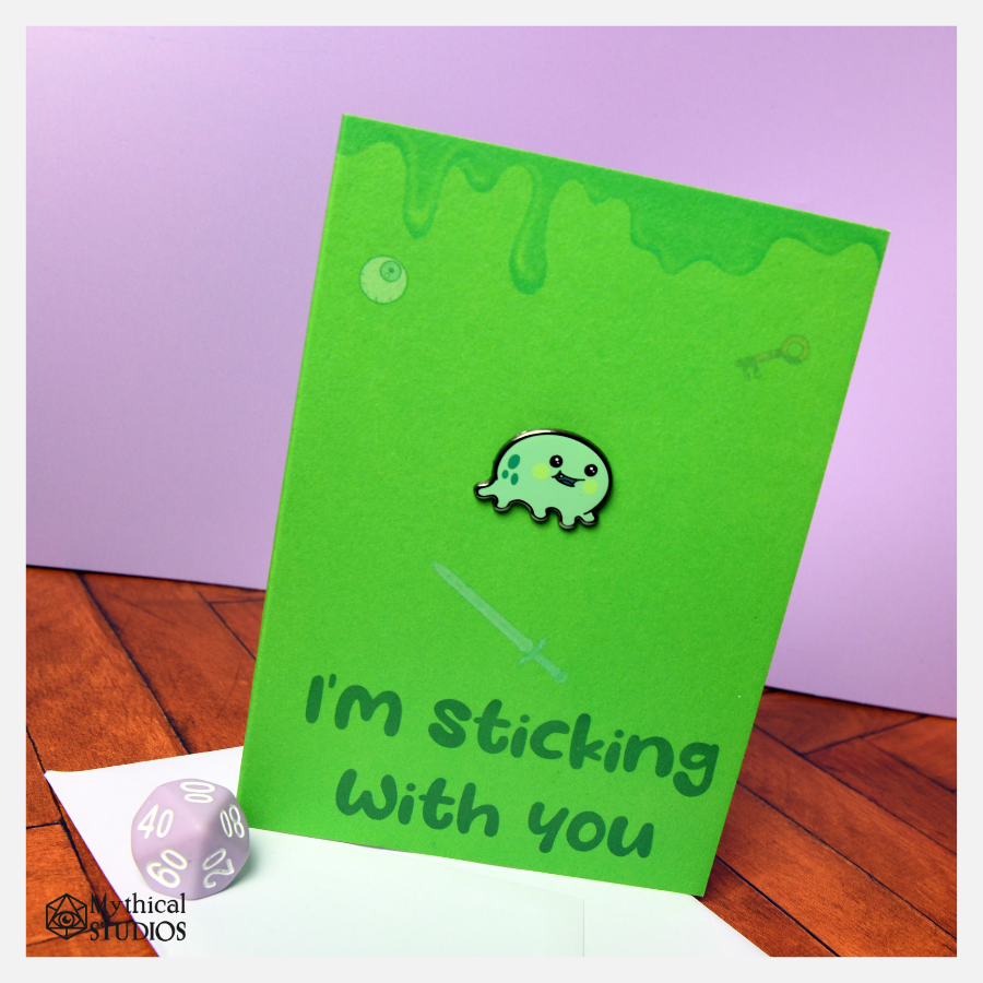 TheMythicalShop's tweet photo. Pin AND a card? Gift combo FTW! #greetingcards #ghosts #EnamelPins #cute #DnD https://t.co/9NOdFLe3WM